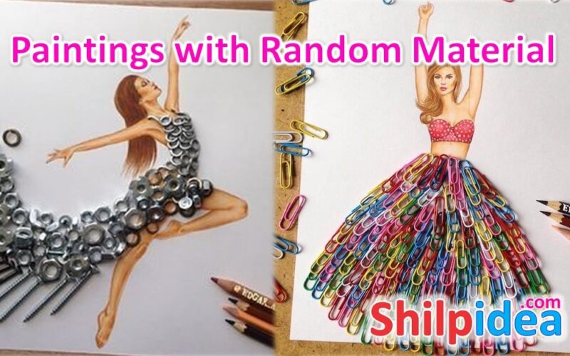 paintings-with-random-mterial-ideas-shilpidea