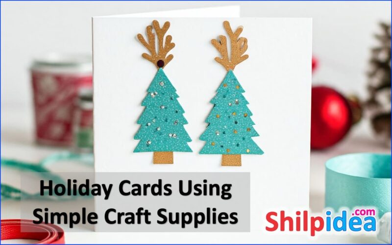 Holiday Cards Using Simple Craft SuppliesHoliday Cards Using Simple Craft Supplies